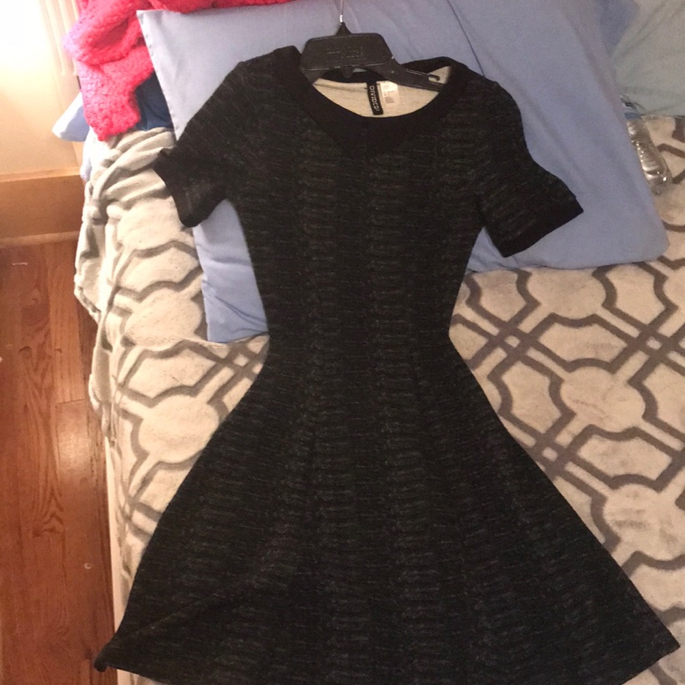 Black Pattern “Wednesday Addams” Dress
